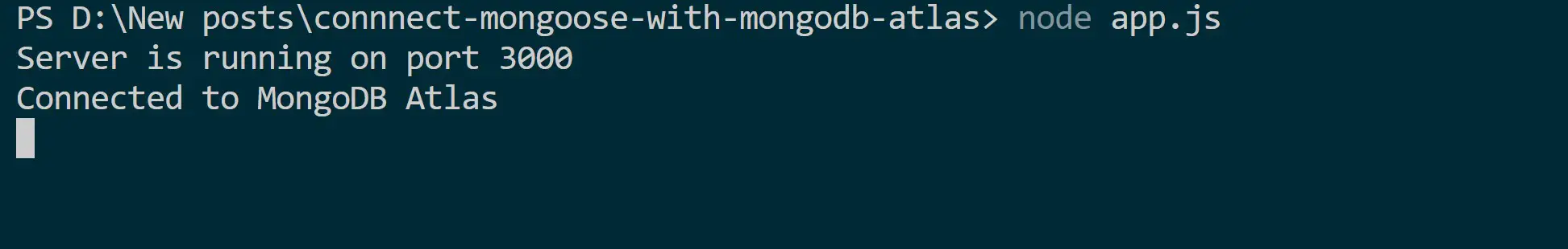 How to connect Mongoose with MongoDB Atlas Cluster Login