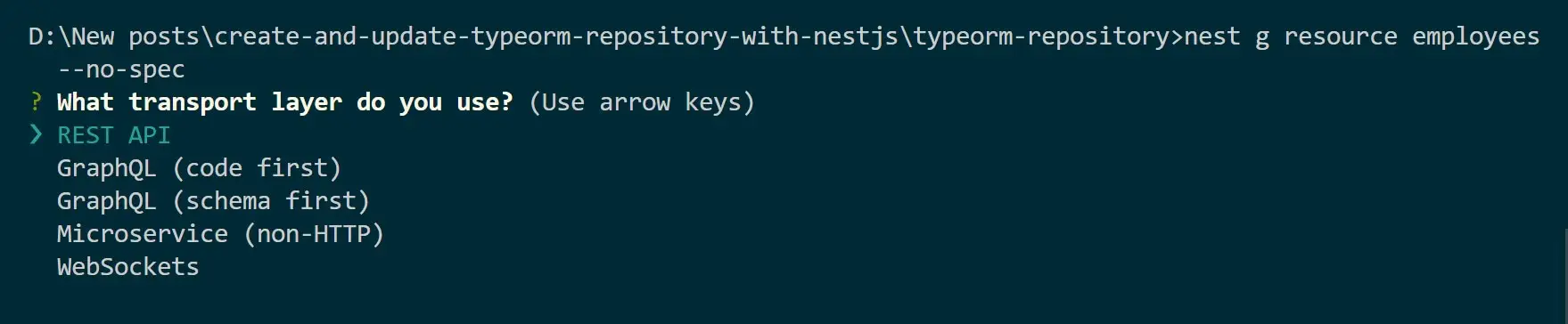 How to Create and Update TypeORM Repository with Nest.js