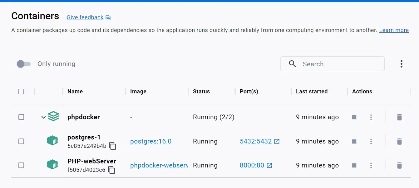 Docker Apache PHP Setup with Docker Compose, PostgreSQL and Pg4Admin