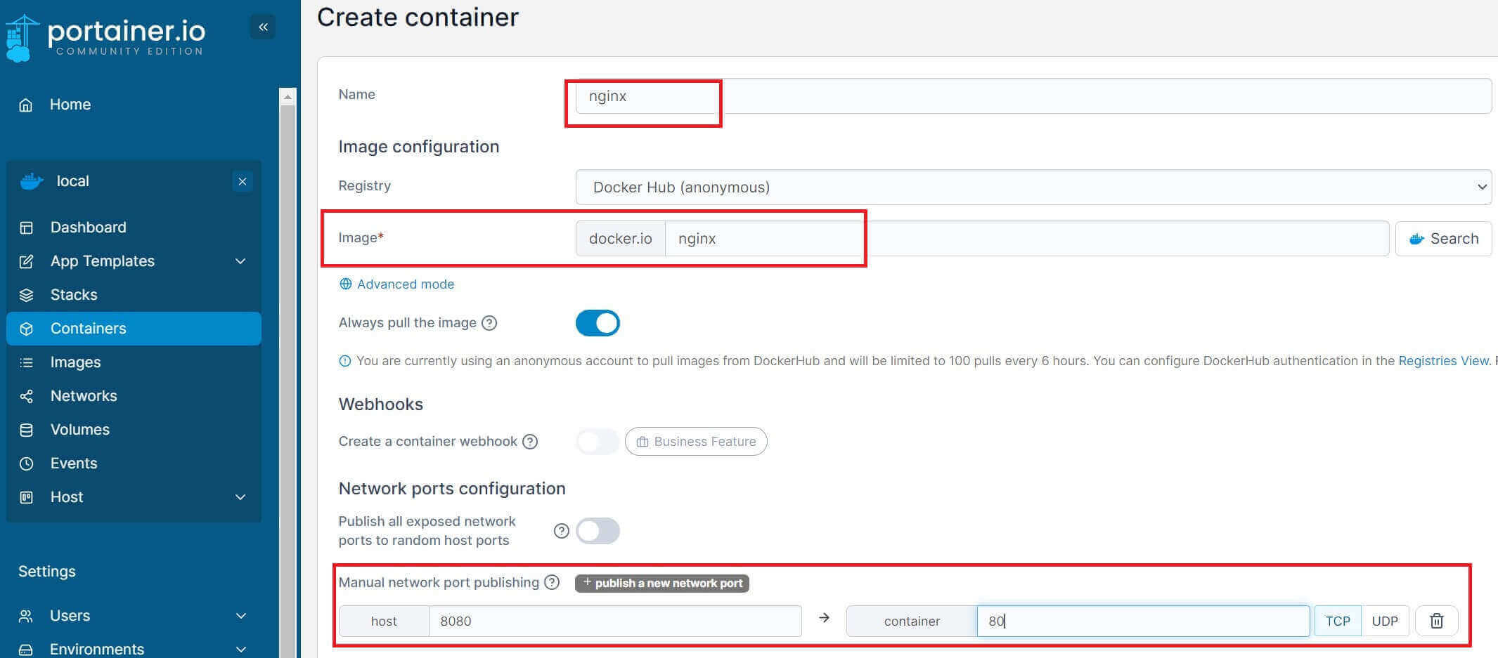 Managing Docker Containers With Portainer