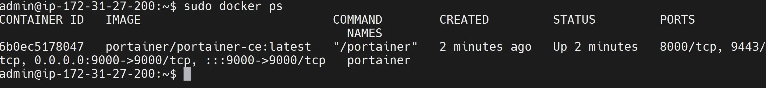 Installing Portainer using Docker on Debian