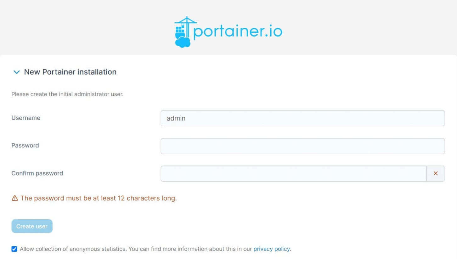 How to Setup portainer for WordPress
