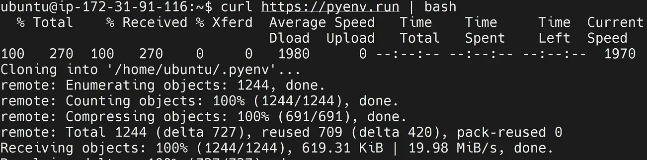 Installing Python 3.11 on Ubuntu using Pyenv