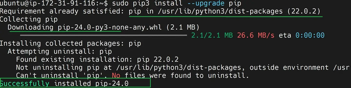 How to Update and Upgrade Pip on Ubuntu