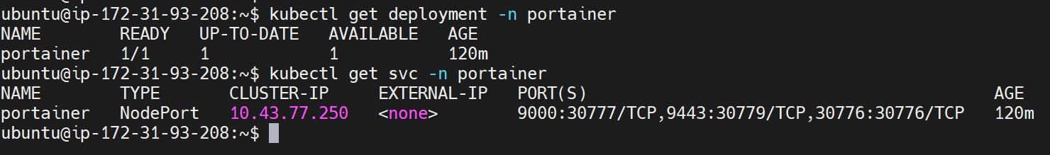 Setup K3s Kubernetes with Portainer Without Docker