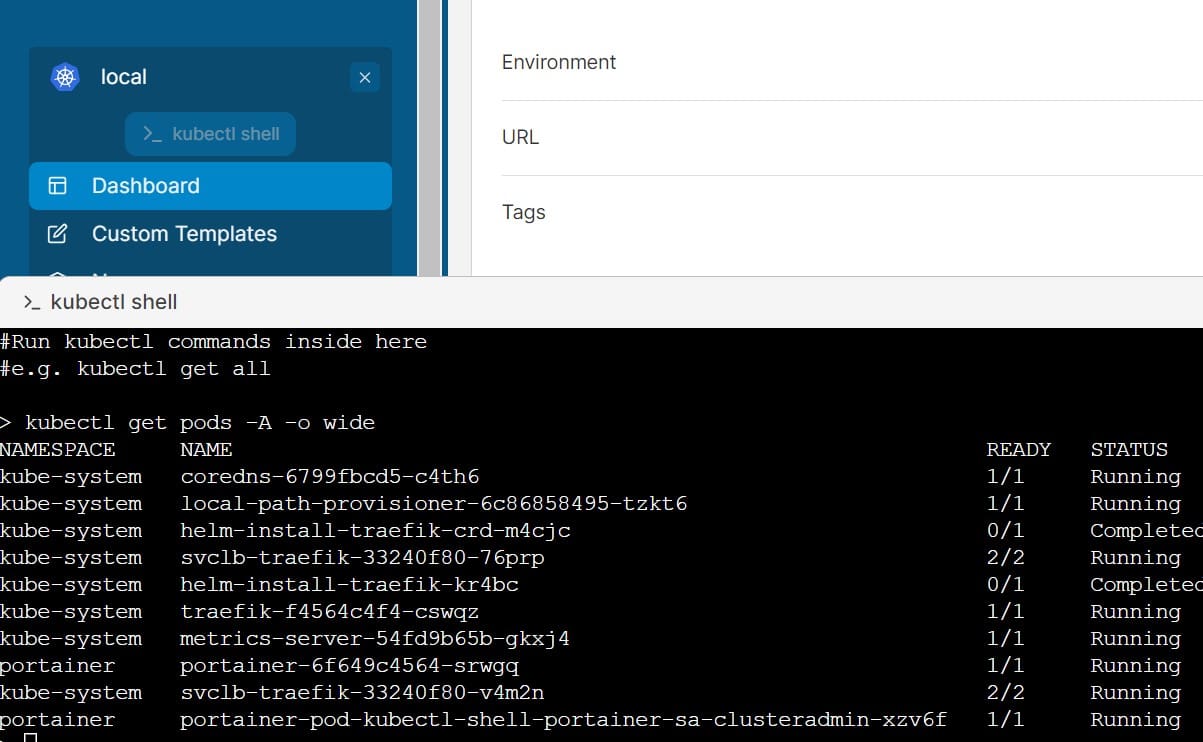 Setup K3s Kubernetes with Portainer Without Docker