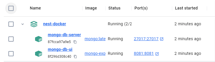 Nest.js with Docker Compose and MongoDB Mongoose