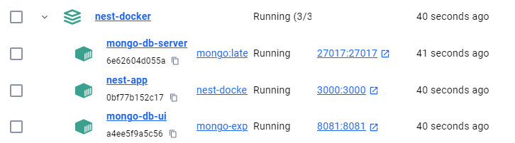 Nest.js with Docker Compose and MongoDB Mongoose