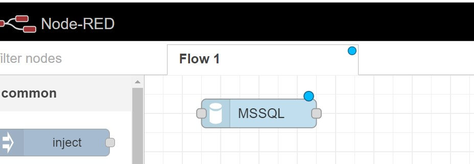 Connecting Microsoft MS SQL with Node-Red
