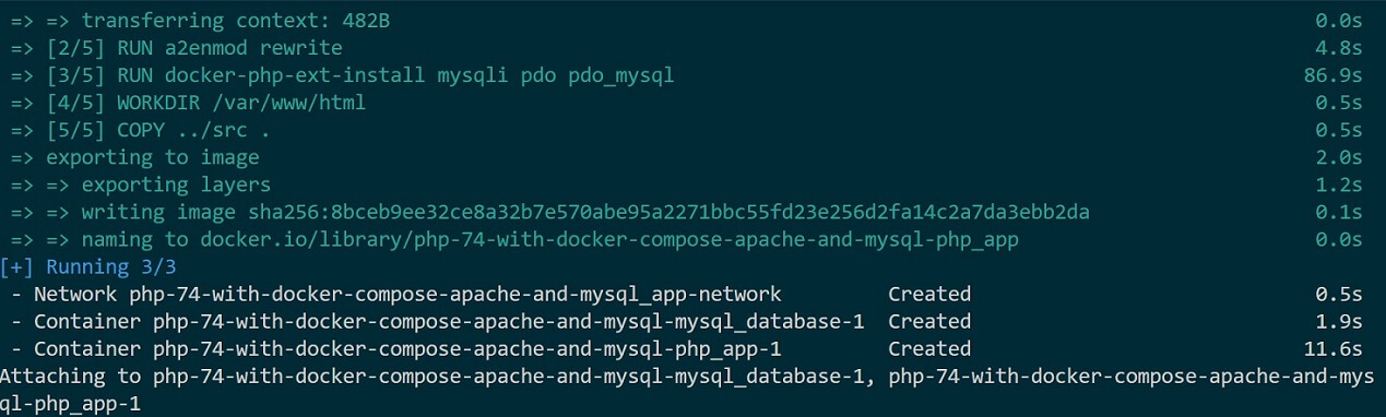 Easily Run PHP 7.4 with Docker Compose, Apache and MySQL