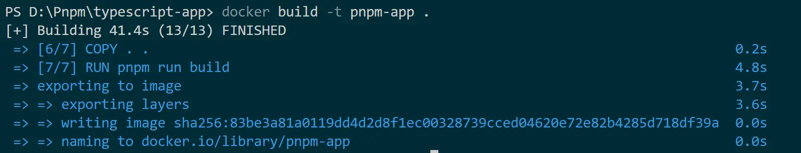 Guide to Pnpm and Docker with TypeScript and Dockerfile