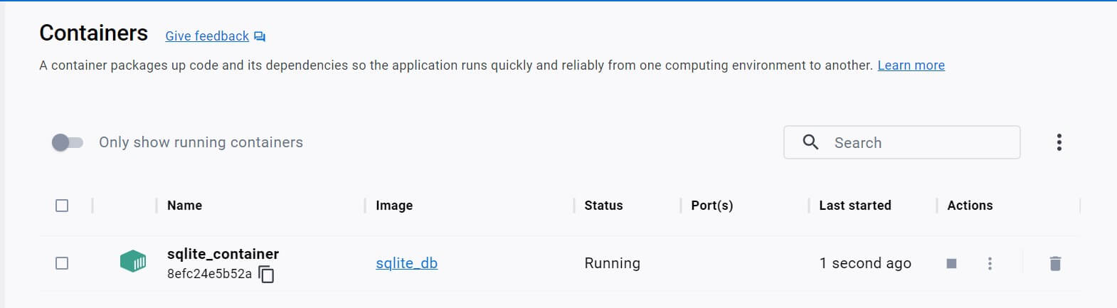 How to Run and use SQLite database with Docker containers