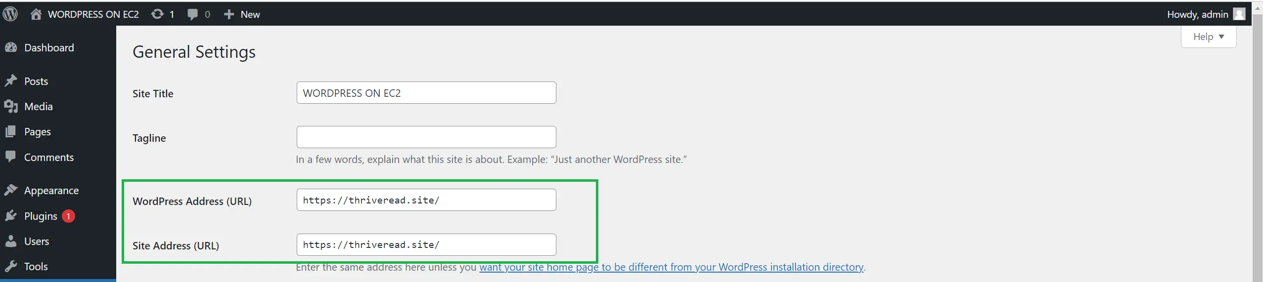 Host WordPress on AWS EC2 Ubuntu AMI with SSL Domain Name
