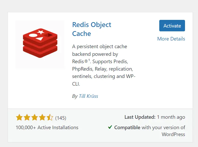 Boost WP Speed with Redis Object Cache Plugin for WordPress